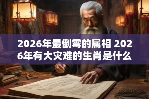 2026年最倒霉的属相 2026年有大灾难的生肖是什么 2026年最倒霉的属相 2026年有大灾难的生肖是什么