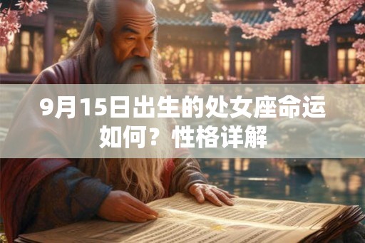 9月15日出生的处女座命运如何？性格详解