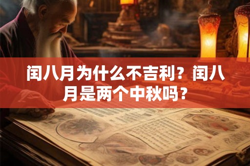 闰八月为什么不吉利？闰八月是两个中秋吗？