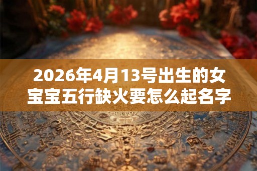 2026年4月13号出生的女宝宝五行缺火要怎么起名字