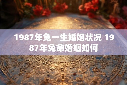 1987年兔一生婚姻状况 1987年兔命婚姻如何