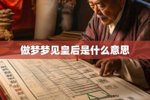 做梦梦见皇后是什么意思