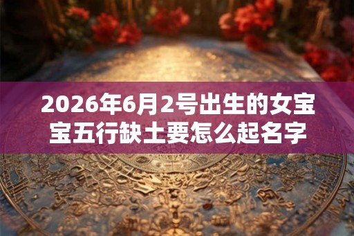 2026年6月2号出生的女宝宝五行缺土要怎么起名字