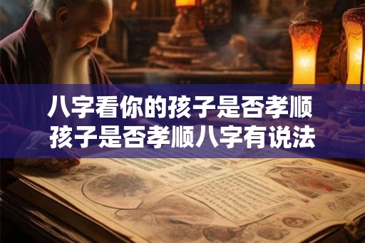 八字看你的孩子是否孝顺 孩子是否孝顺八字有说法
