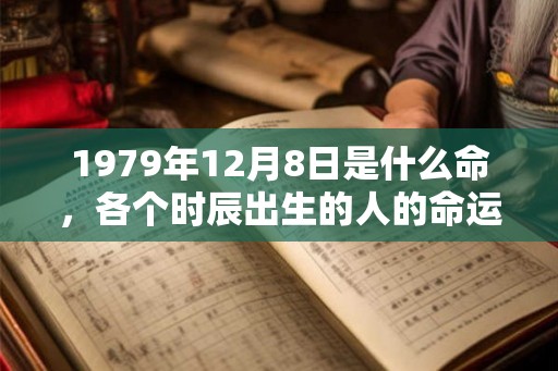 1979年12月8日是什么命，各个时辰出生的人的命运