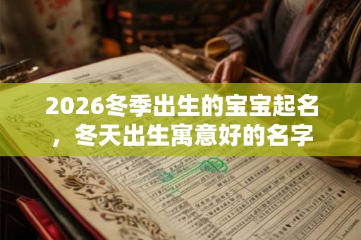 2026冬季出生的宝宝起名，冬天出生寓意好的名字