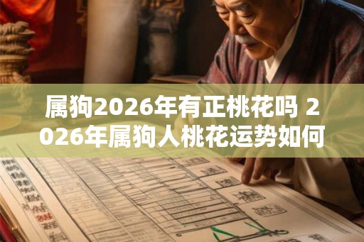 属狗2026年有正桃花吗 2026年属狗人桃花运势如何