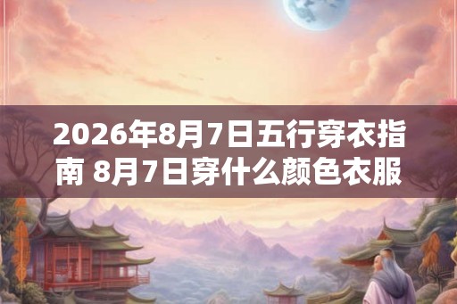 2026年8月7日五行穿衣指南 8月7日穿什么颜色衣服最旺运 2026年8月7日五行穿衣指南 8月7日穿什么颜色衣服最旺运