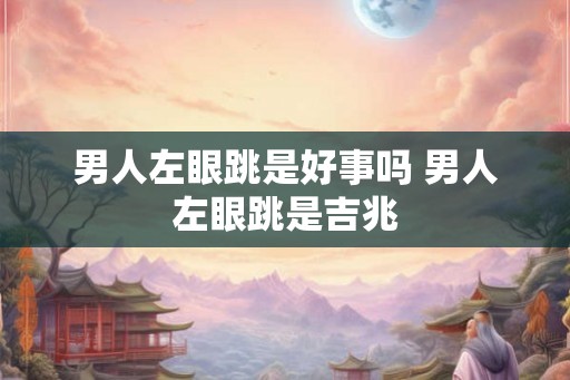 男人左眼跳是好事吗 男人左眼跳是吉兆 男人左眼跳是好事吗 男人左眼跳是吉兆