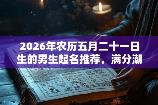 2026年农历五月二十一日生的男生起名推荐，满分潮流的男宝宝名字
