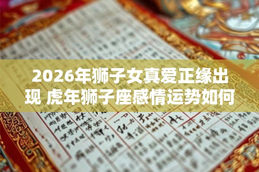 2026年狮子女真爱正缘出现 虎年狮子座感情运势如何