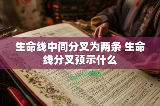生命线中间分叉为两条 生命线分叉预示什么
