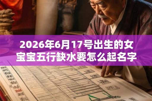 2026年6月17号出生的女宝宝五行缺水要怎么起名字 2026年6月17号出生的女宝宝五行缺水要怎么起名字