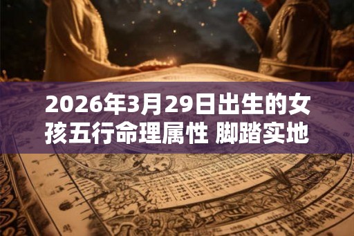 2026年3月29日出生的女孩五行命理属性 脚踏实地认真细致