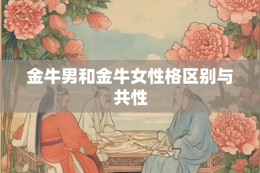 金牛男和金牛女性格区别与共性