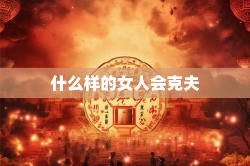 什么样的女人会克夫