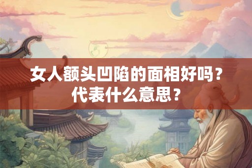 女人额头凹陷的面相好吗？代表什么意思？