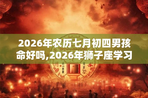 2026年农历七月初四男孩命好吗,2026年狮子座学习运好吗？