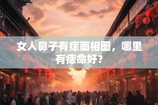 女人鼻子有痣面相图，哪里有痣命好？