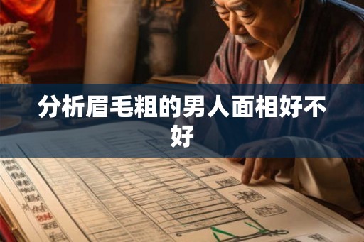 分析眉毛粗的男人面相好不好