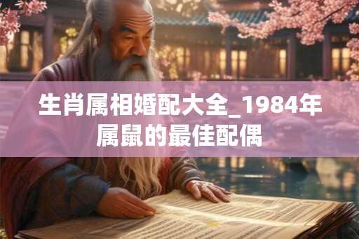 生肖属相婚配大全_1984年属鼠的最佳配偶