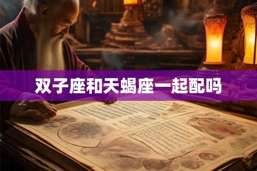 双子座和天蝎座一起配吗