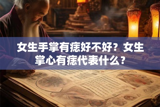 女生手掌有痣好不好？女生掌心有痣代表什么？