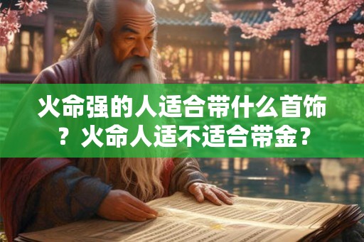 火命强的人适合带什么首饰？火命人适不适合带金？