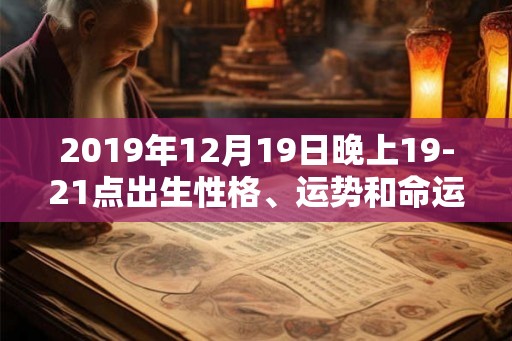 2019年12月19日晚上19-21点出生性格、运势和命运