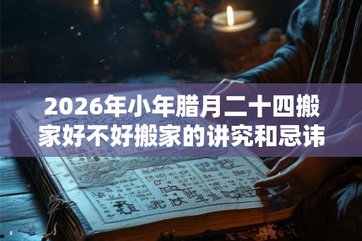 2026年小年腊月二十四搬家好不好搬家的讲究和忌讳