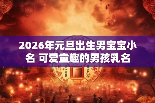 2026年元旦出生男宝宝小名 可爱童趣的男孩乳名
