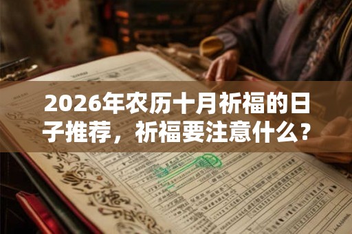 2026年农历十月祈福的日子推荐,祈福要注意什么? 2026年农历十月祈福的日子推荐,祈福要注意什么?