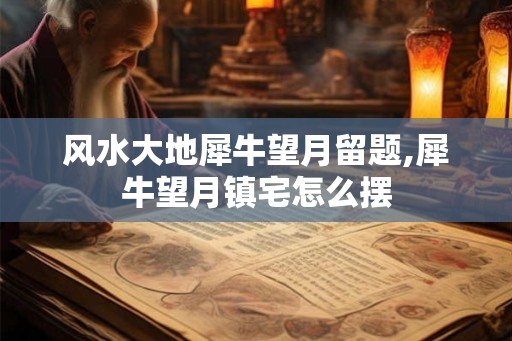风水大地犀牛望月留题,犀牛望月镇宅怎么摆 风水大地犀牛望月留题,犀牛望月镇宅怎么摆