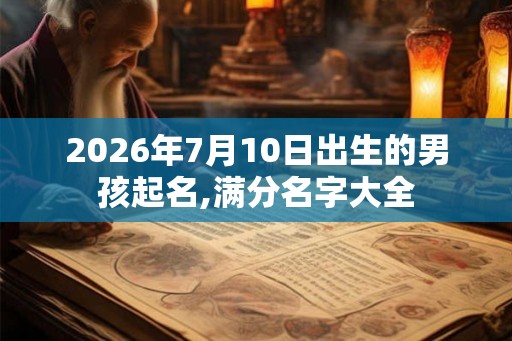 2026年7月10日出生的男孩起名,满分名字大全 2026年7月10日出生的男孩起名,满分名字大全
