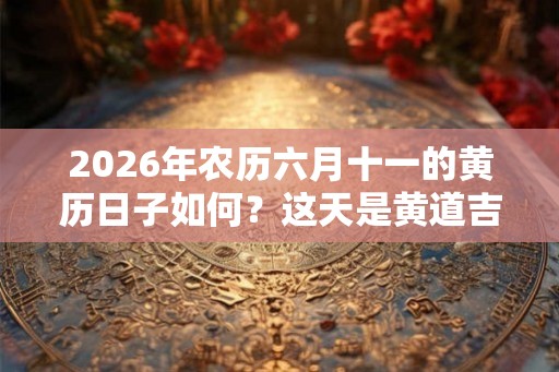 2026年农历六月十一的黄历日子如何？这天是黄道吉日吗？