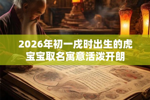 2026年初一戌时出生的虎宝宝取名寓意活泼开朗