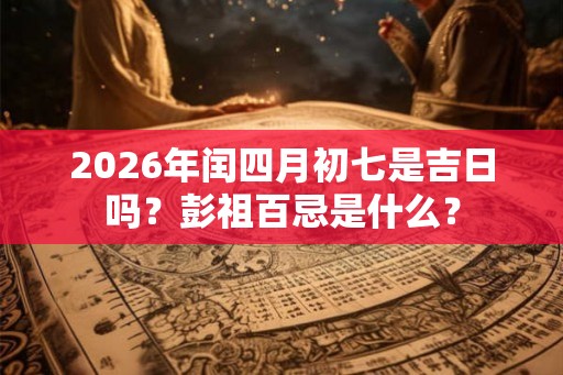 2026年闰四月初七是吉日吗?彭祖百忌是什么? 2026年闰四月初七是吉日吗?彭祖百忌是什么?