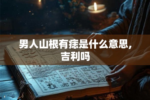 男人山根有痣是什么意思,吉利吗