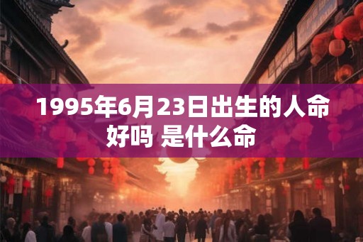 1995年6月23日出生的人命好吗 是什么命