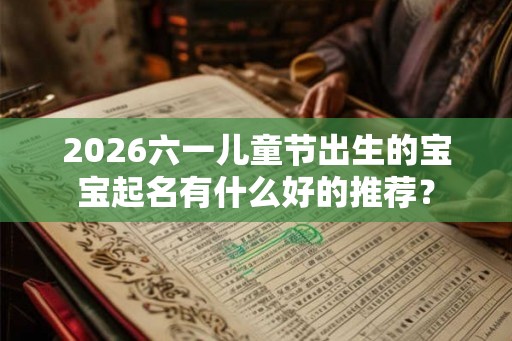 2026六一儿童节出生的宝宝起名有什么好的推荐? 2026六一儿童节出生的宝宝起名有什么好的推荐?