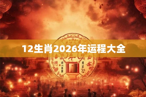 12生肖2026年运程大全