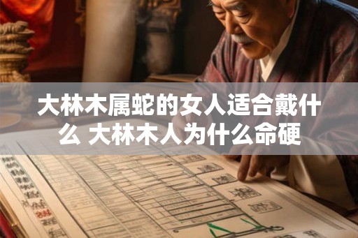 大林木属蛇的女人适合戴什么 大林木人为什么命硬