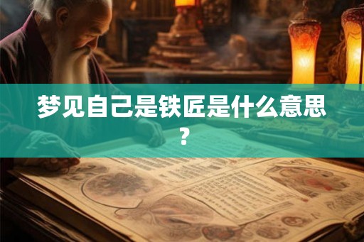 梦见自己是铁匠是什么意思？