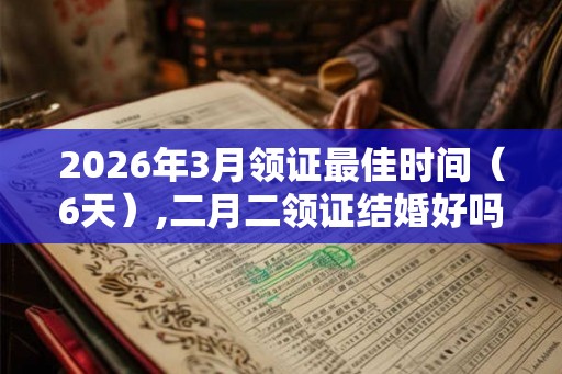 2026年3月领证最佳时间（6天）,二月二领证结婚好吗