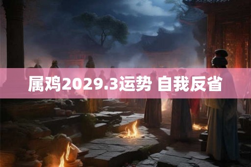 属鸡2029.3运势 自我反省
