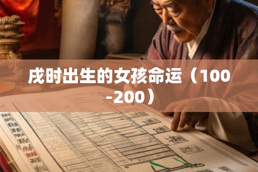 戌时出生的女孩命运（100-200）