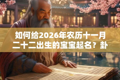 如何给2026年农历十一月二十二出生的宝宝起名？卦象如何？