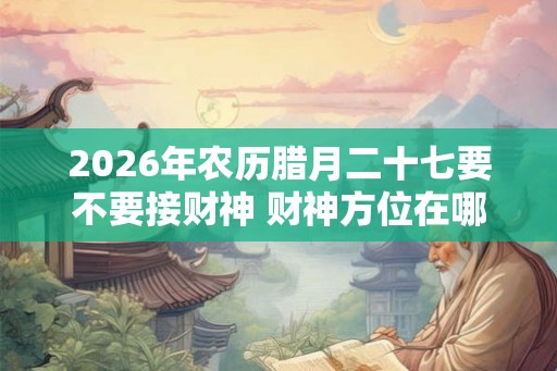 2026年农历腊月二十七要不要接财神 财神方位在哪儿 2026年农历腊月二十七要不要接财神 财神方位在哪儿