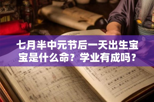 七月半中元节后一天出生宝宝是什么命？学业有成吗？