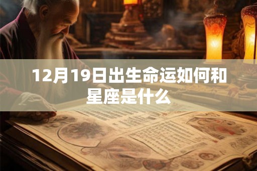 12月19日出生命运如何和星座是什么